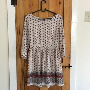 Forever 21 flora prairie dress chiffon